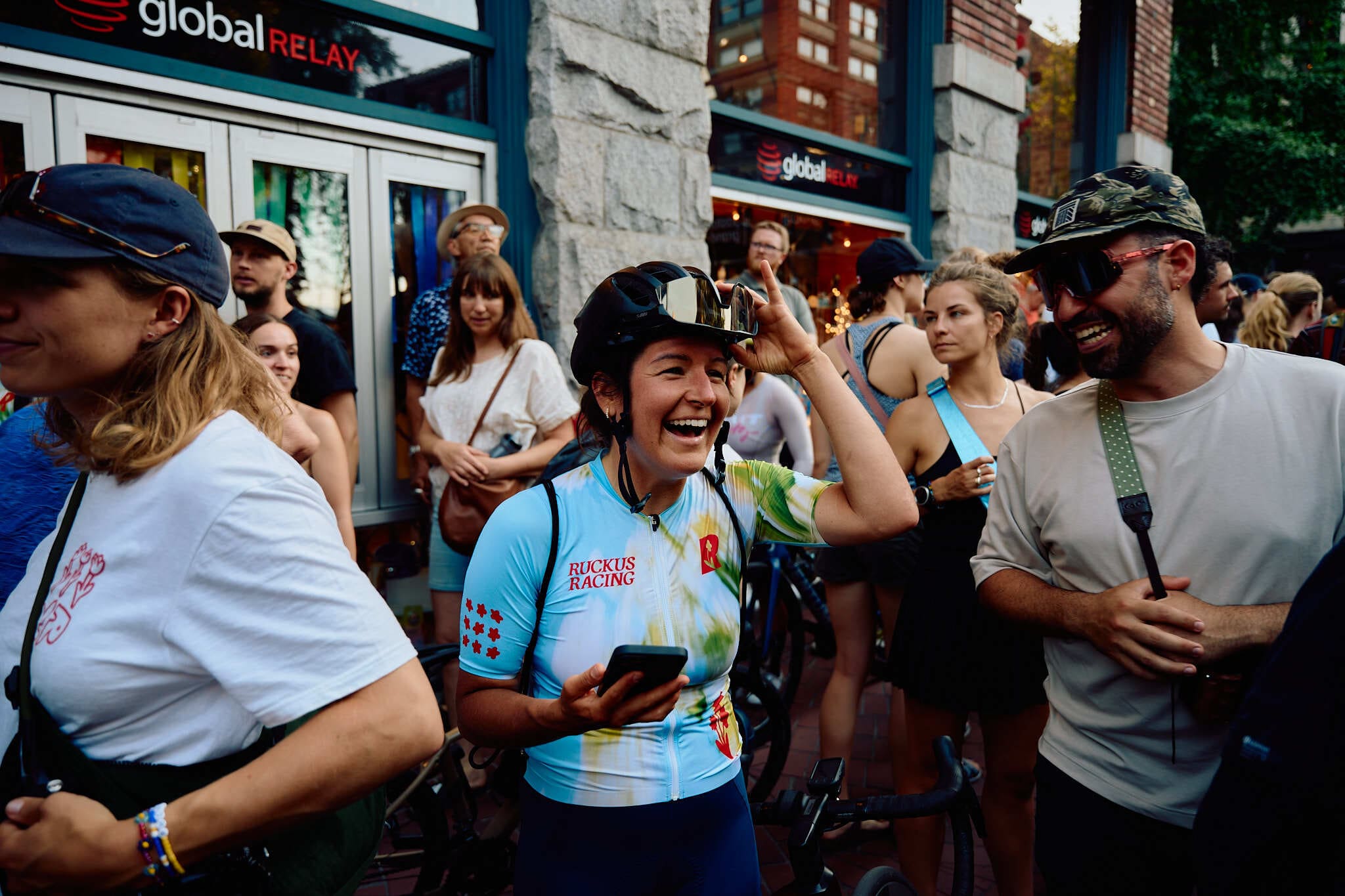 Mélanie Katcher Smiling at the Gastown Grand Prix