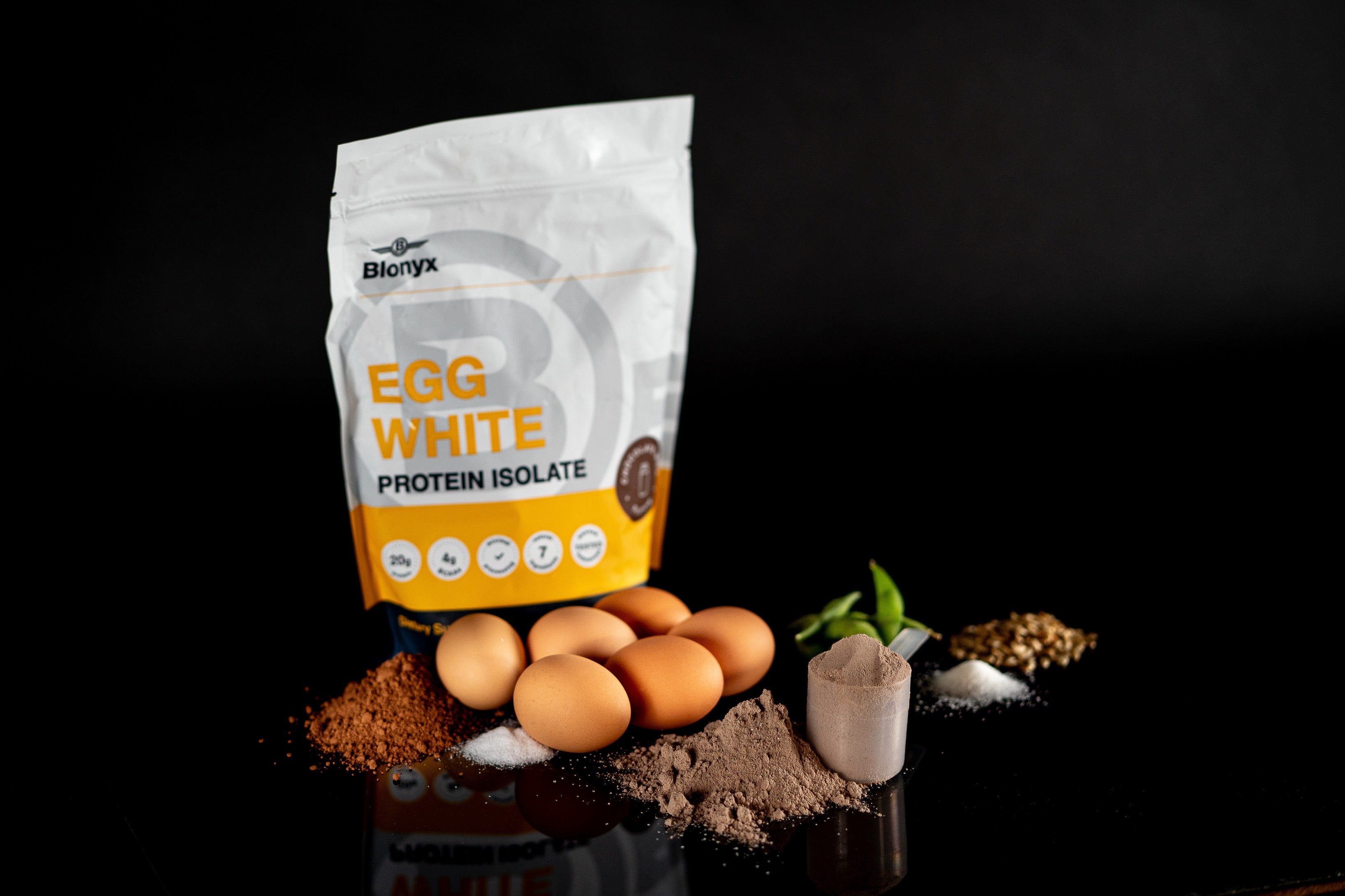 Blonyx Egg White Protein Isolate and its ingredients