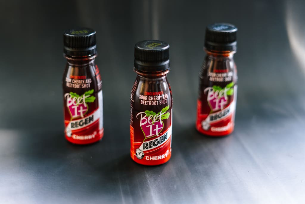 Trio of Beet It Regen Cherry+ shots