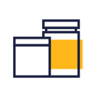 Supplement containers icon