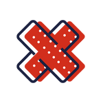 An icon representing a bandage.