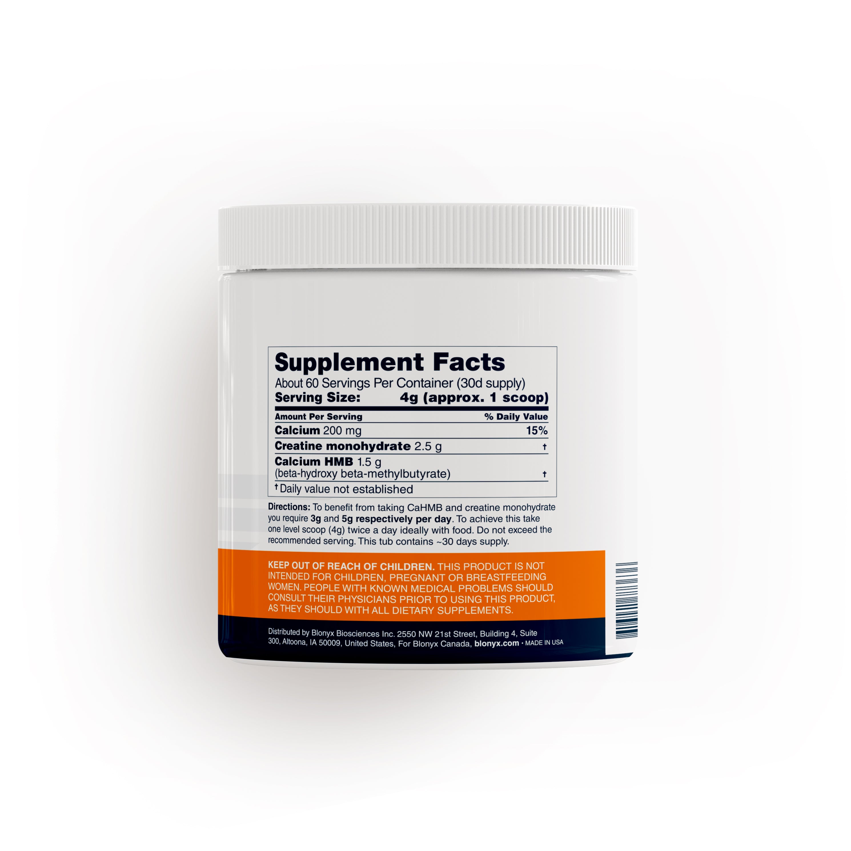 Blonyx HMB+ Creatine Supplement | Creatine with HMB for Performance