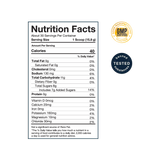 Blonyx Hydra+ nutrition facts and certifications.